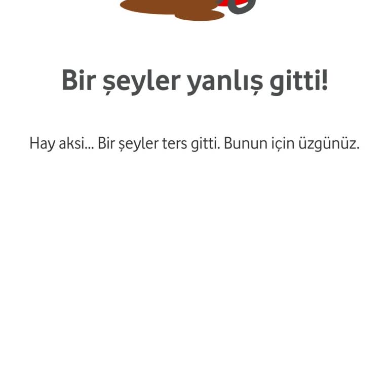 Vodafone Hediye Çarkı Hata Veriyor