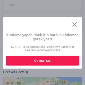 Tiktak "hizmet Bölge Dışı" Mağduriyeti