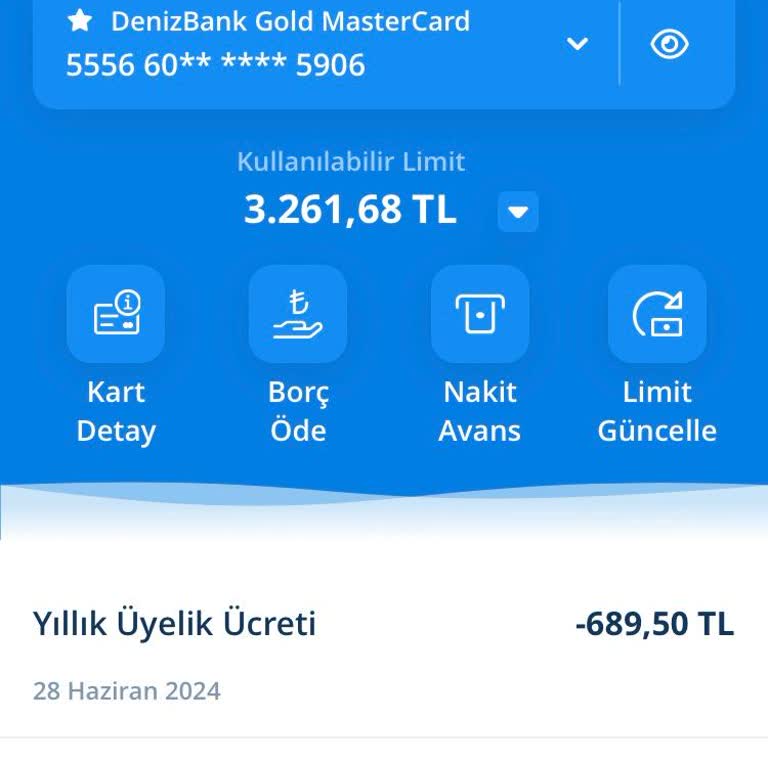 Denizbank Kredi Kartı Aidat Ücreti İadesi