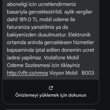 Vodafone Tmonz Digital Media Aboneliği İptali