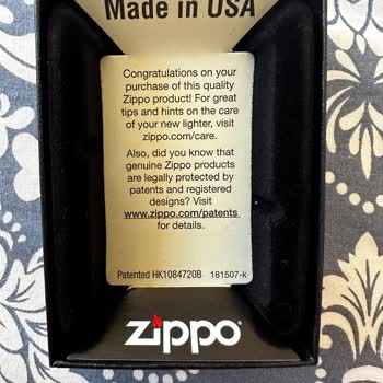 Orijinal Zippo Çakmak Dış Yüzeyi Çizildi