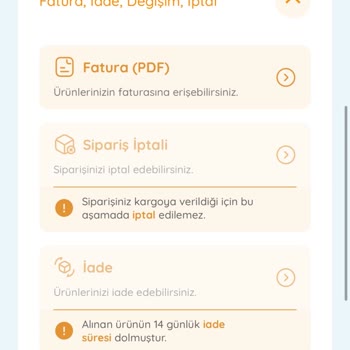ebebek İade Kodu Alamıyorum!