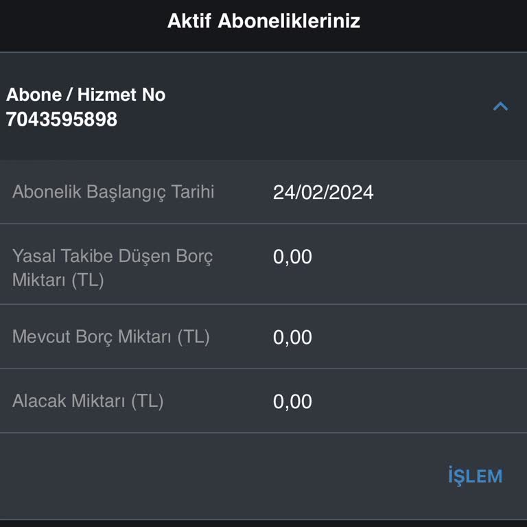 Türk Telekom Telekom Aktif Gözüken Abonelik.