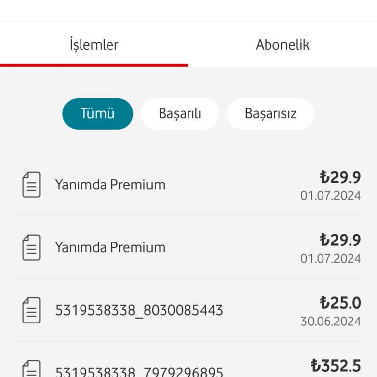 Vodafone Yanımda Premium Üyeliğim Aktifleşmedi