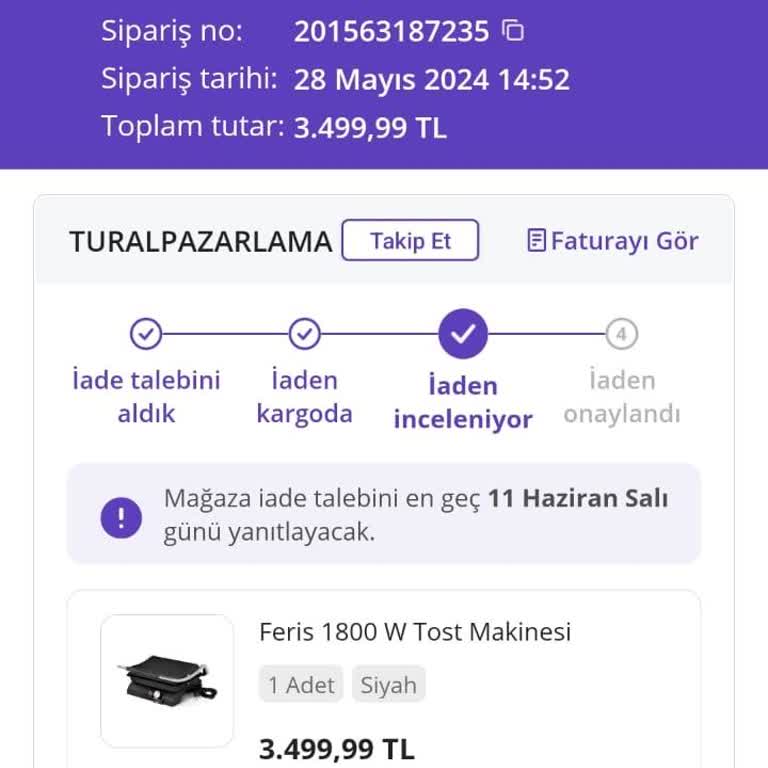 N11 Haftalardır Ücret İadesini Yapmıyor!...