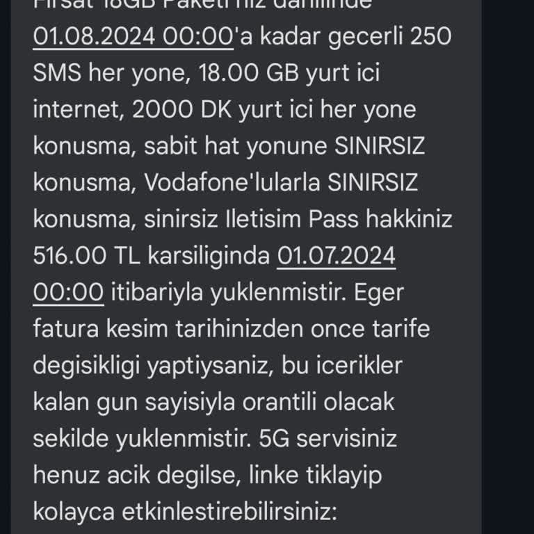 Vodafone Faturası, Habersiz Artış Ve Pahalılık