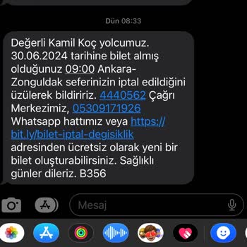 Kamil Koç Ankara-Zonguldak Seferini İptali Ve Bilgilendirme Sorunları