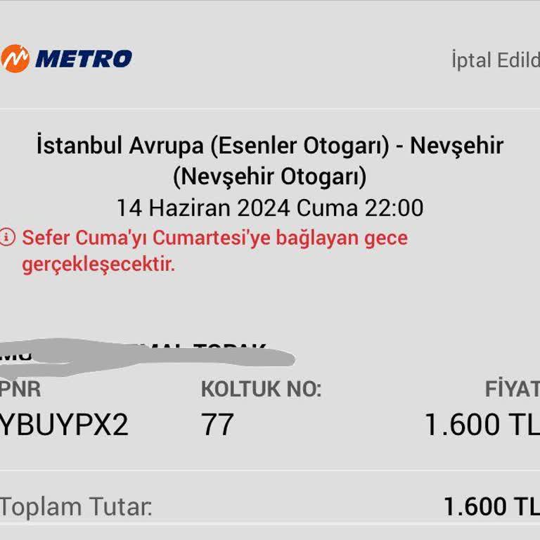 Obilet İptal Edilen Biletin İadesi İçin Yaşanan Sorunlar