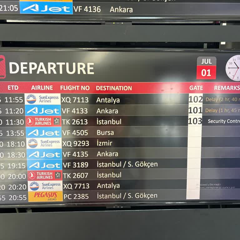 Sunexpress Uçuşunda Uzun Süreli Rötar Mağduriyeti