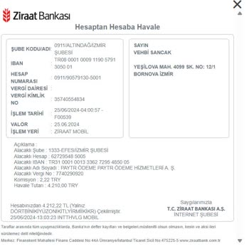 Paytr Hesabıma Yanlışlıkla Para Attım İade Talep Ediyorum.