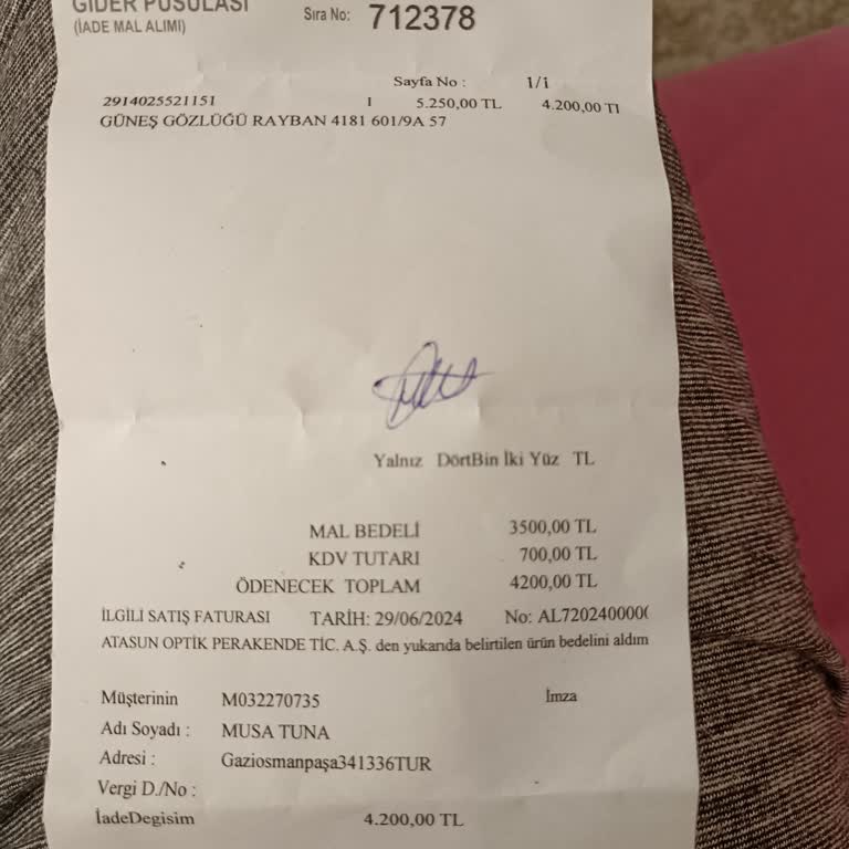 Atasun Optik Değişim Ve Değişim Lütfen