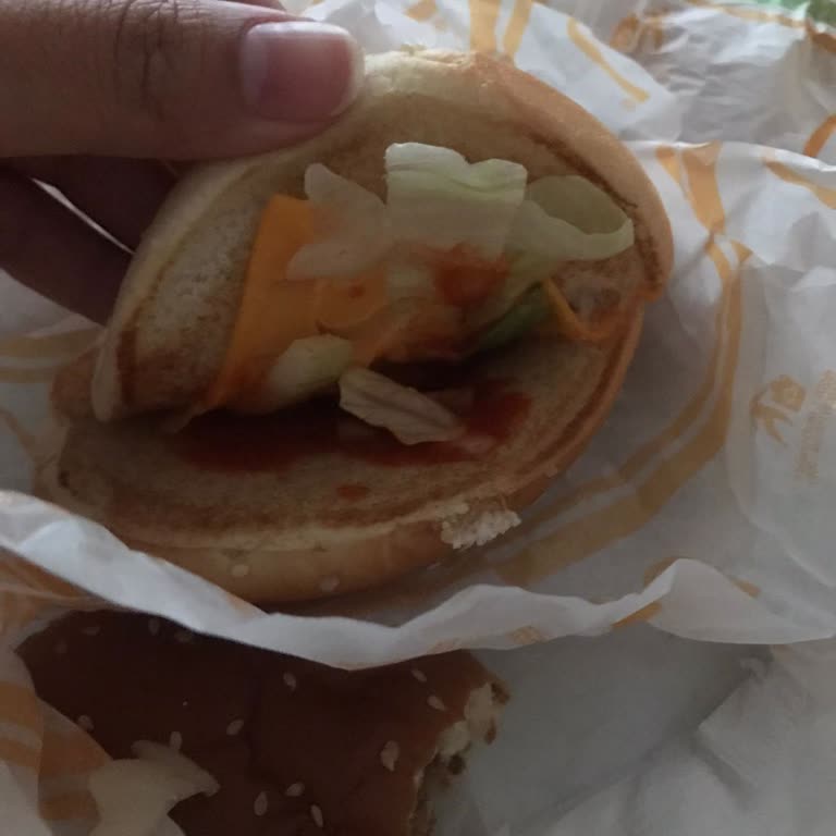 McDonald's Köftesiz Hamburger Boş Ekmek