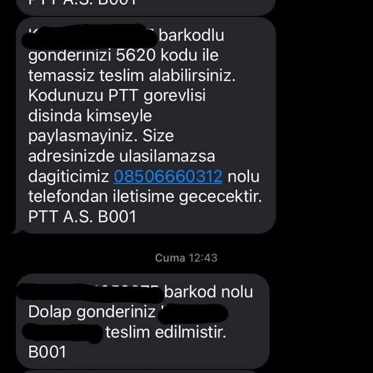 PTT Kargo Ardeşen PTT Kargom Kayıp