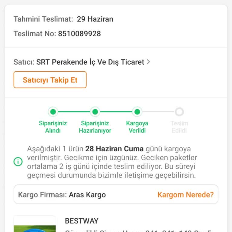 Aras Kargo Kargom Henüz Elime Ulaşmadı En Kısa Zamanda İhtiyacım Var
