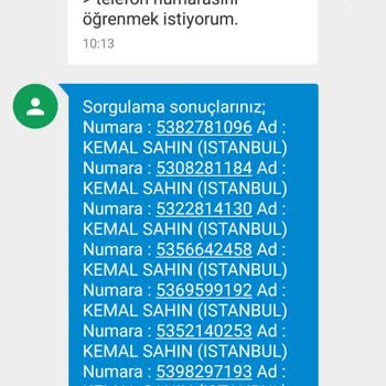 11834 Telefon Bulma Servisi