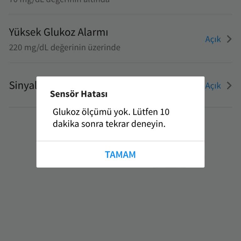 Abbott Freestyle Libre Yüzdükten Sonra Sensör Hatası Veriyor