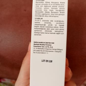 Dermoskin Güneş Kremi Son Kullanma Tarihi Yok