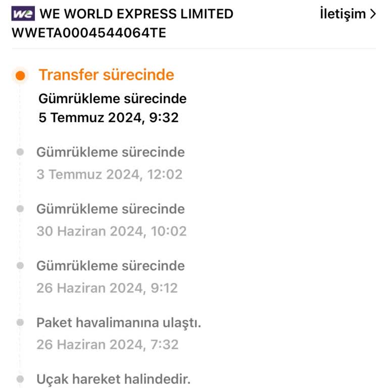 We World Express Ve World Express Kargo Ürünümü Teslim Etmiyor