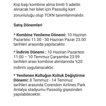 Antalya Spor Kombine İptal Ettirmek.