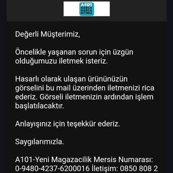 A101 Ve Garajhome Defolu Ürün