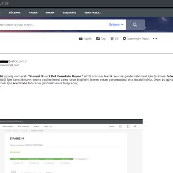 Dora Mobile Ürünüme Ait Faturayı 1 Aydır Göndermiyor