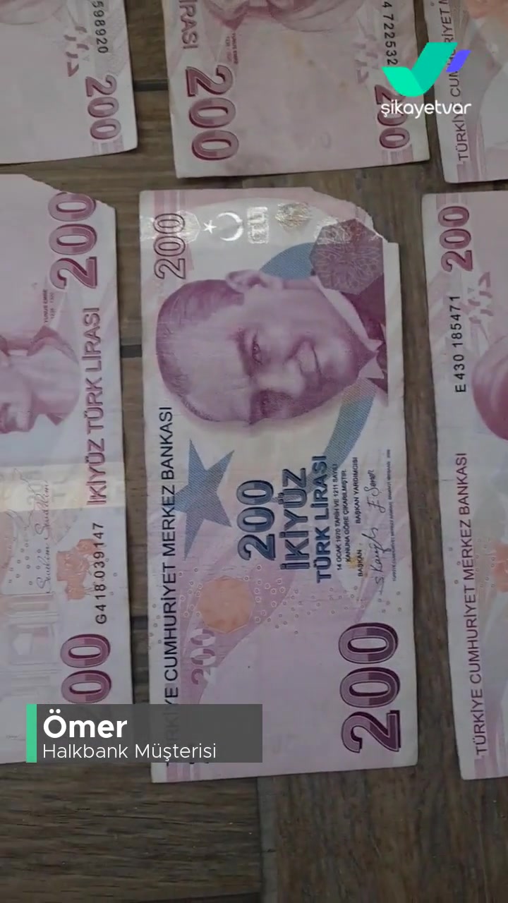 Halkbank ATM Kopuk Yırtık Buruşuk Banknot Nasıl Verir? videonun kapak resmi