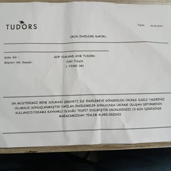 Tudors Mağazası İlgili Değil.