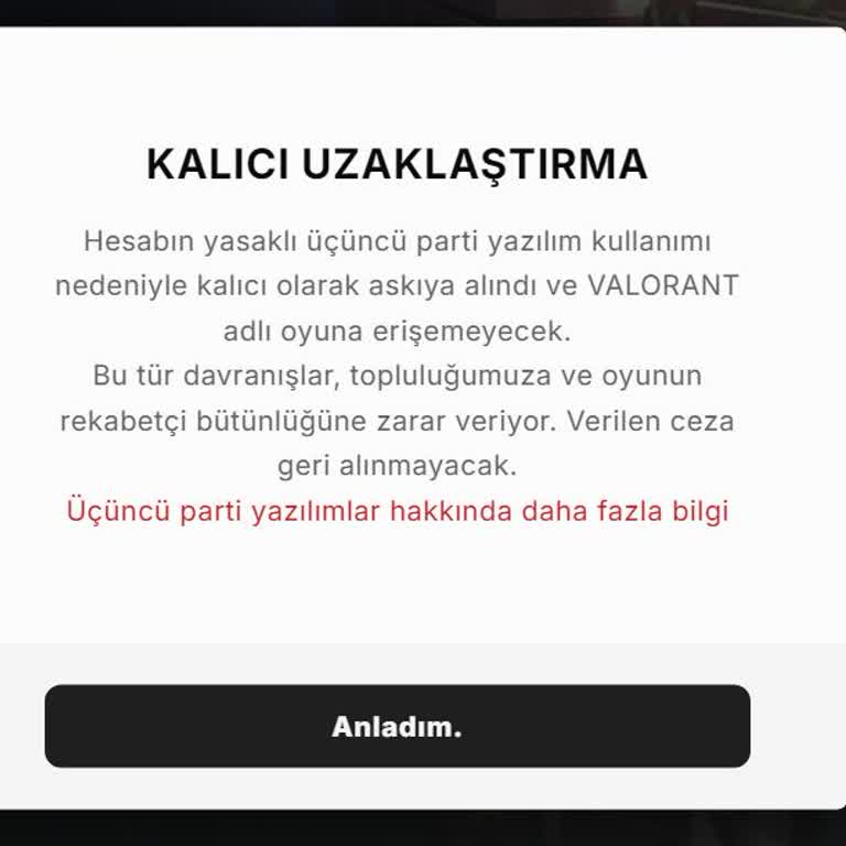 Valorant Hesabımı Haksız Yere Kapattı, İlgilenen Yok!