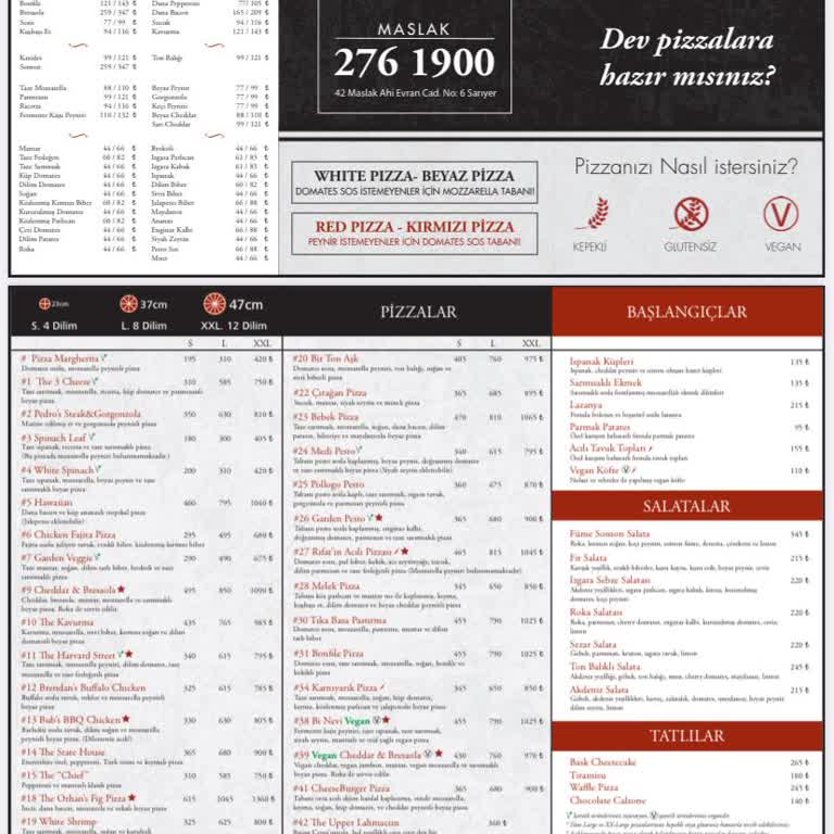 The Upper Crust Türkiye Upper Crust Fiyat Güncellemesinin Menüde Belirtilmemesi, Servis Sorunu