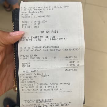 A101 Klima İçim Gelen Yok