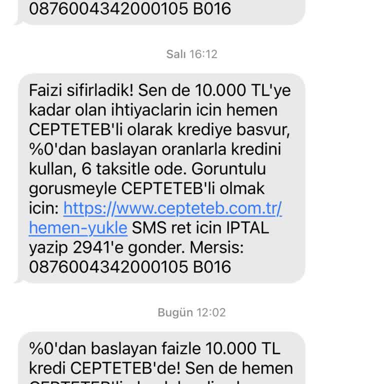 CepteTeb 0 Faizli Kredi Başvurusunda Sürekli Hata Veriyor