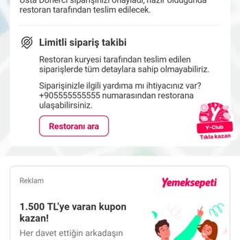 Yemeksepeti Gelmeyen Yemek Siparişi