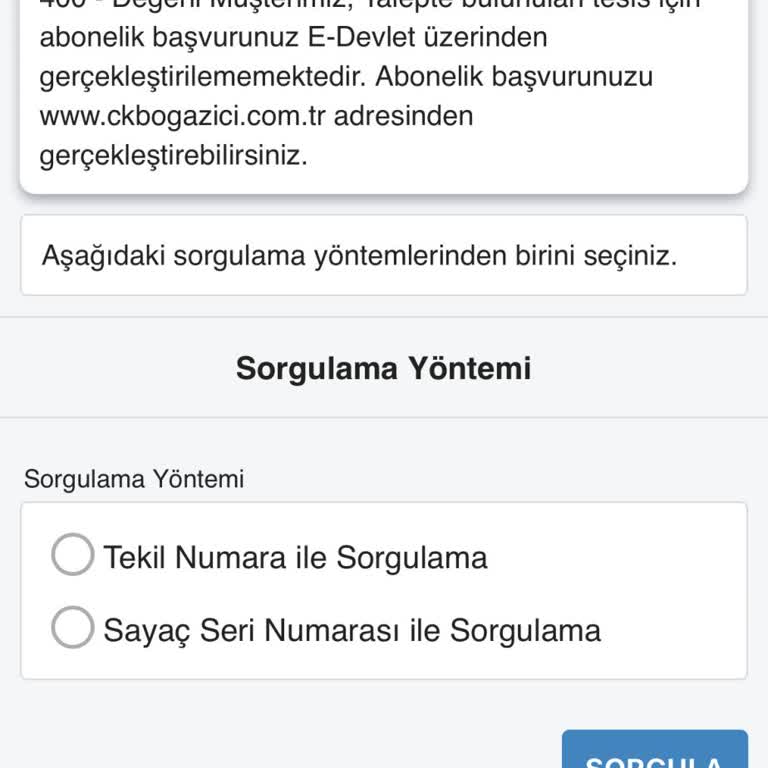 E-Devlet Üzerinden Abonelik Problemi