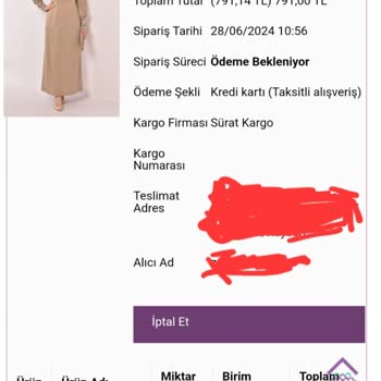 Modamerve Ödeme Yaptığım Halde Ödemem Onaylanıp Kargom Çıkmıyor.