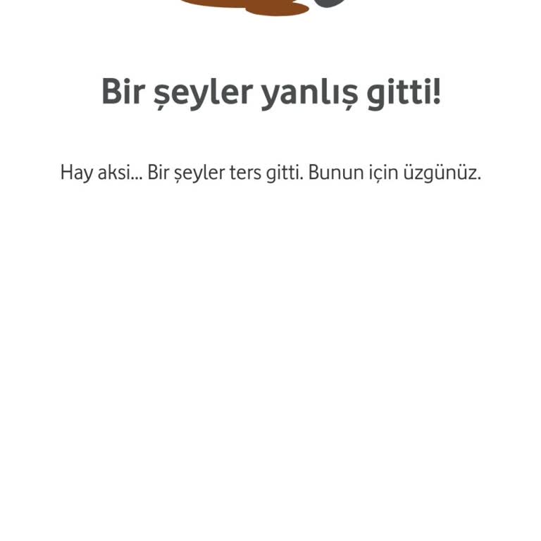 Vodafone Çark Hata Veriyor
