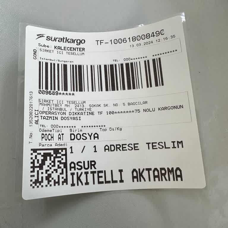 Sürat Kargo, Yolladığım Kargoyu Kaybetti