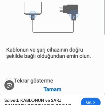 Samsung Tabletim Bağlantı Uyarısı Veriyor