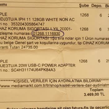 Media Markt Mağdur Etti. Sigorta Yaptığı Cihazı Reddetti