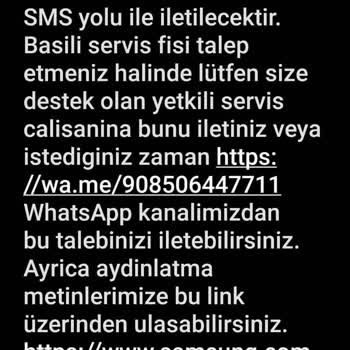 Samsung Beyaz Eşya Servis Hizmetsizlikleri.