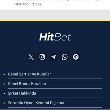 Hitbet Çekim Yapamıyorum Günlerdir