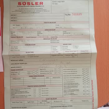 Süsler SS-4115'in Saç Baş Yolduran Arızaları Ve Servislerin Kalitesi