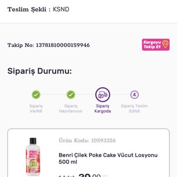 KARGOMsende Siparişimin İadesi Bir An Önce Halledilsin