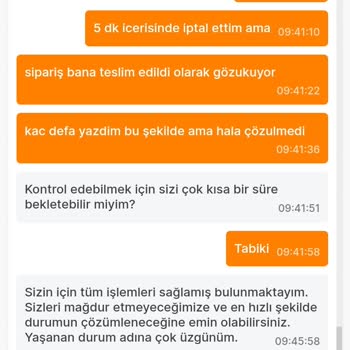 Migros Teslim Edilmeyen Ama Edildi Gözüken Sipariş