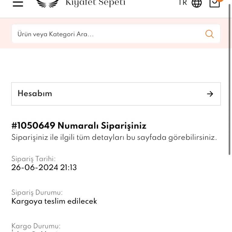 Kiyafetsepeti.com.tr Abiyemi Göndermedi