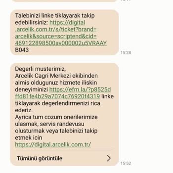 Arçelik Yetkili Servis 2 Aydır Mağdur Ediyor