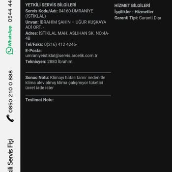 Beko Yetkili Servis Klimayı Patlattı