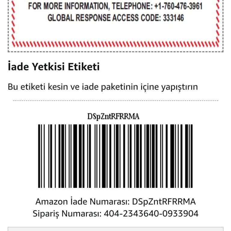 Amazon İade İçin Muhatap Yok