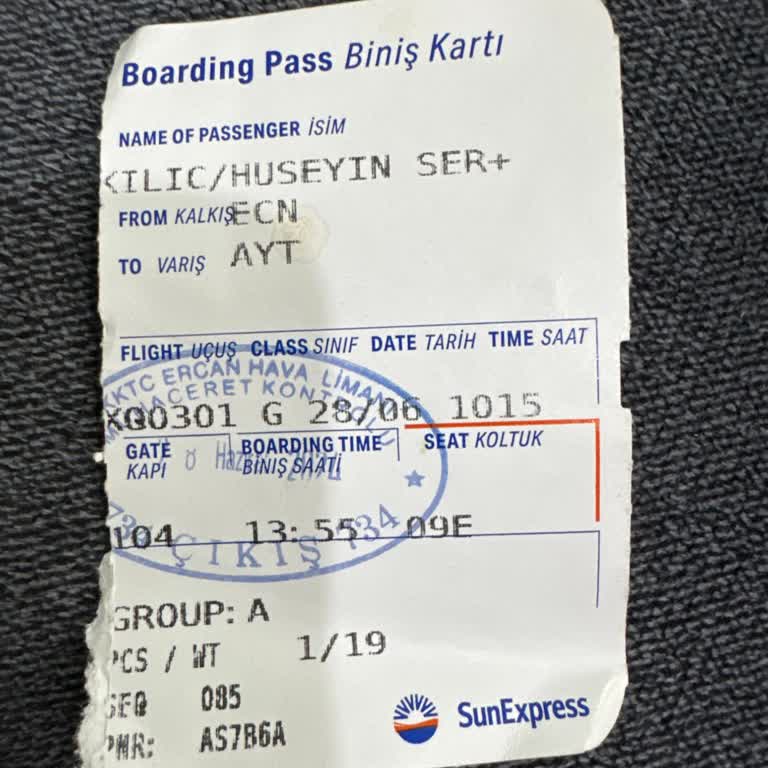 Sunexpress Mağduriyeti! Tarafıma Ulaşın Ve Problemi Çözün