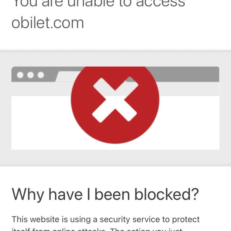 Obilet Uygulaması Engeli Girilmiyor