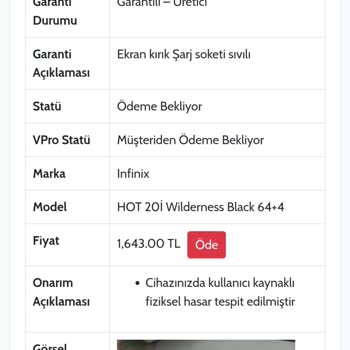 Infinix İnfinix Markası Pişmanlık